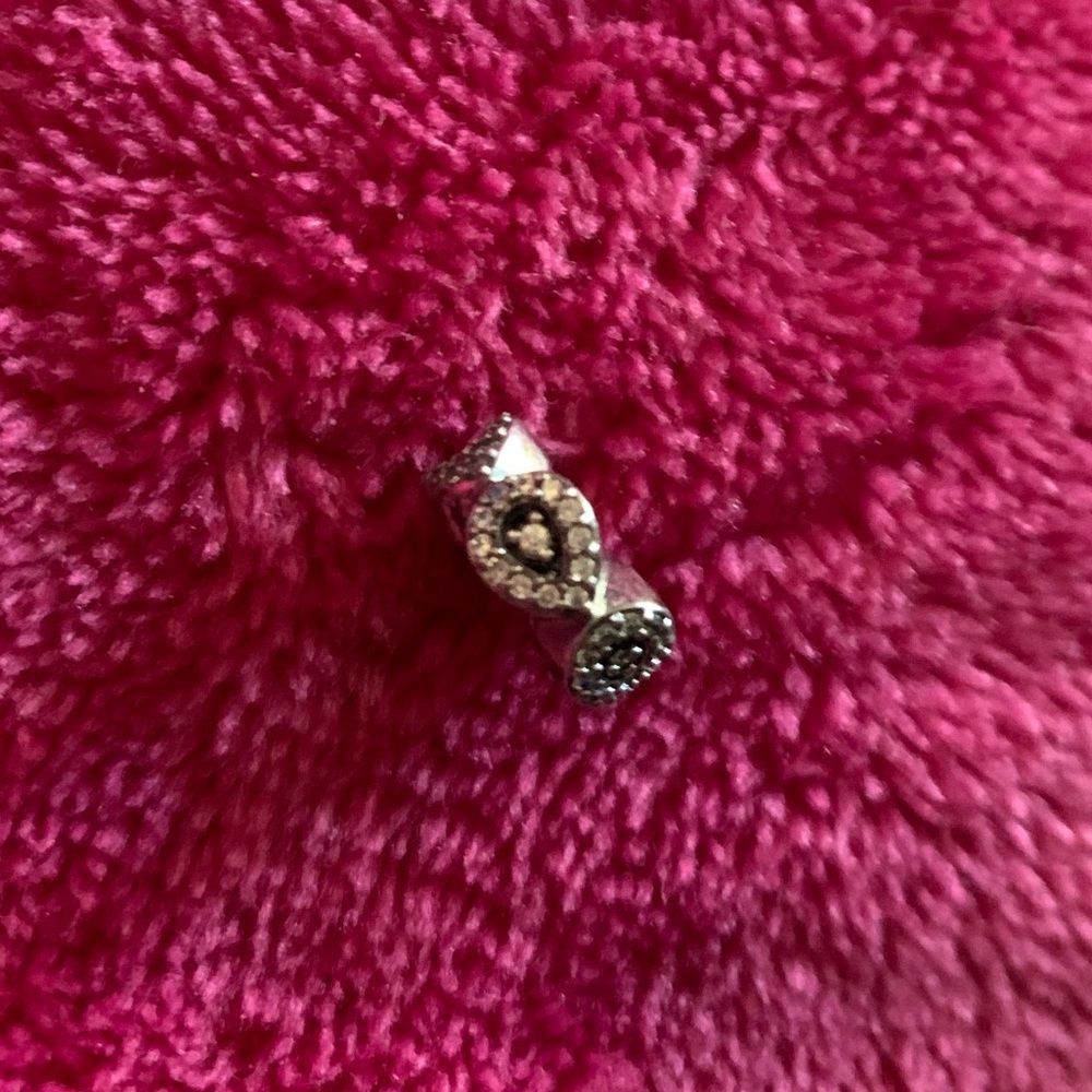Retired Pandora Sparkly Pear Spacer